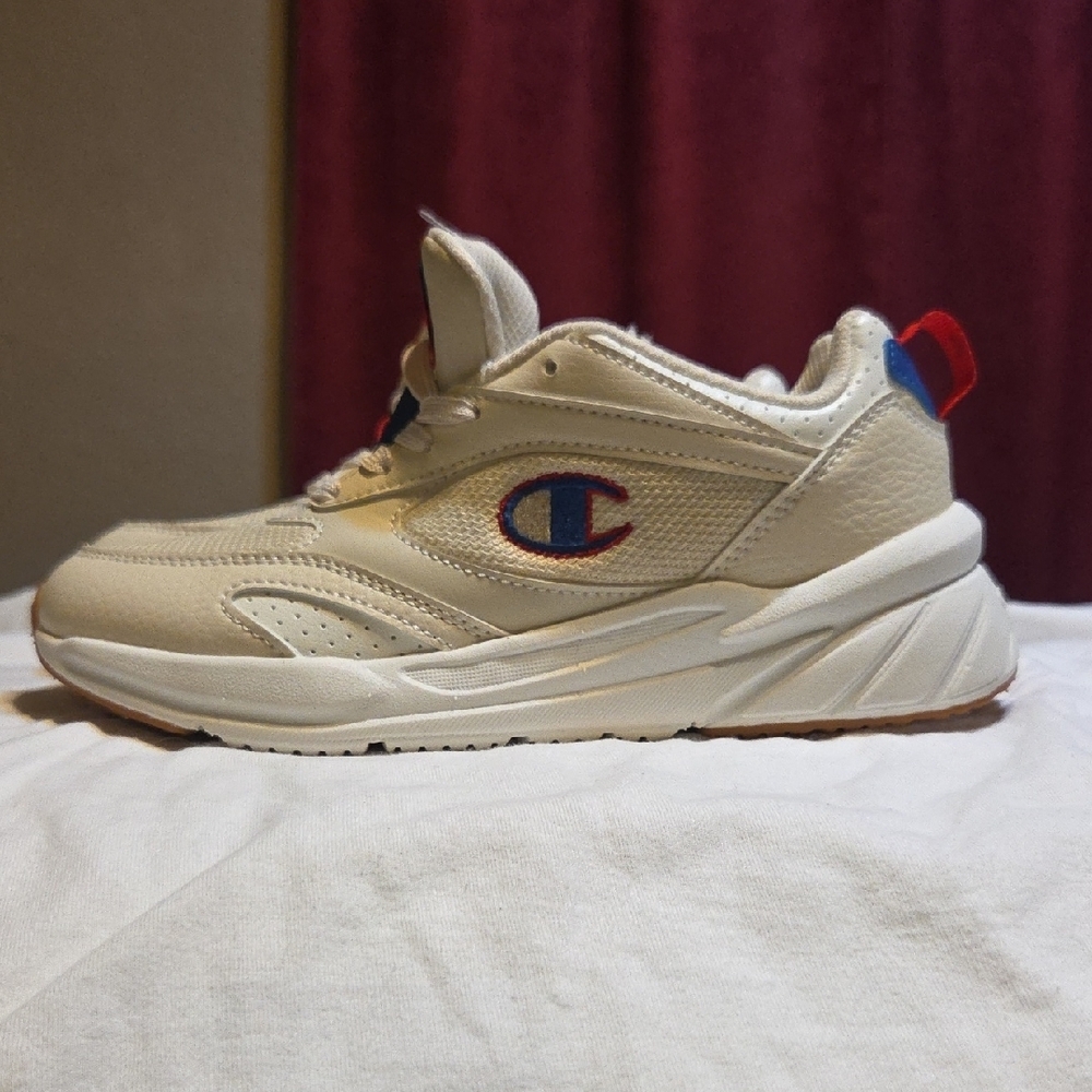 Champion Cream and Red Sneakers with Chunky Design - Picture 2 of 4